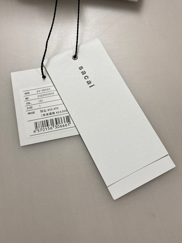 【中古品】【メンズ】 Sacai サカイ 24-0895S 24SS GRAPHIC PRINT LS T‐SHIRT Tシャツ トップス 140-250803-ks-01-min サイズ：1 カラー：ホワイト 万代Net店