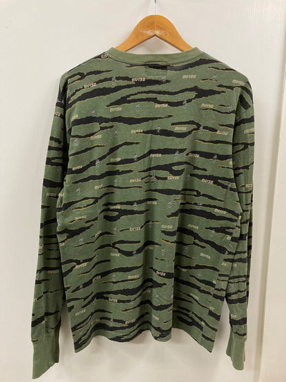 【中古品】【メンズ】 EVISU エヴィス 虎耳 CAMO LS TEE カモ Tシャツ トップス 145-250803-ks-07-min サイズ：42 カラー：カモ 万代Net店