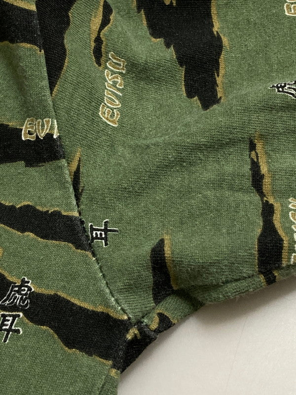 【中古品】【メンズ】 EVISU エヴィス 虎耳 CAMO LS TEE カモ Tシャツ トップス 145-250803-ks-07-min サイズ：42 カラー：カモ 万代Net店