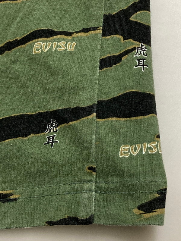 【中古品】【メンズ】 EVISU エヴィス 虎耳 CAMO LS TEE カモ Tシャツ トップス 145-250803-ks-07-min サイズ：42 カラー：カモ 万代Net店