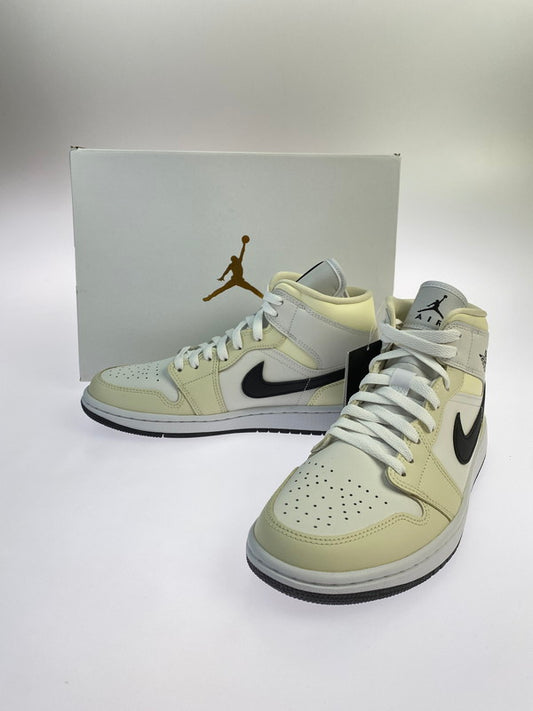 【中古品】【メンズ】 NIKE ナイキ WMNS AIR JORDAN 1 MID BQ6472‐121 ウィメンズ エア ジョーダン 1 スニーカー 靴 160-250804-yn-11-min サイズ：25.5cm US8.5 カラー：COCONUT MILK/BLACK 万代Net店