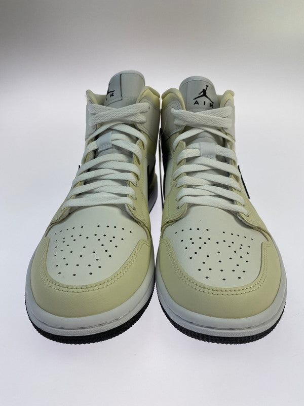【中古品】【メンズ】 NIKE ナイキ WMNS AIR JORDAN 1 MID BQ6472‐121 ウィメンズ エア ジョーダン 1 スニーカー 靴 160-250804-yn-11-min サイズ：25.5cm US8.5 カラー：COCONUT MILK/BLACK 万代Net店