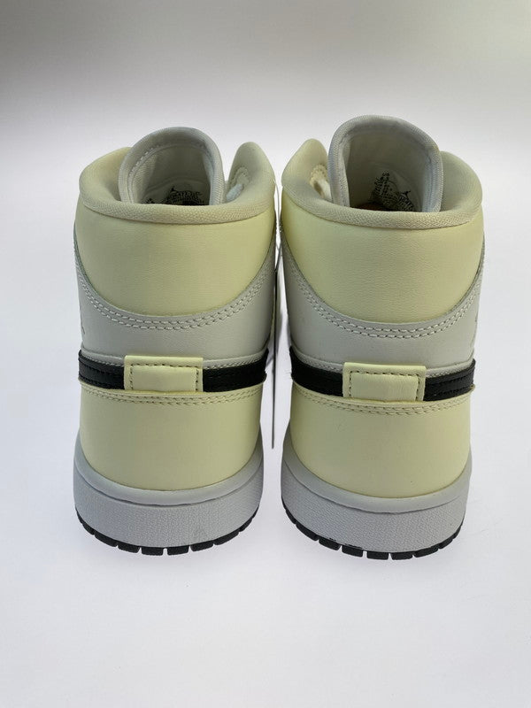 【中古品】【メンズ】 NIKE ナイキ WMNS AIR JORDAN 1 MID BQ6472‐121 ウィメンズ エア ジョーダン 1 スニーカー 靴 160-250804-yn-11-min サイズ：25.5cm US8.5 カラー：COCONUT MILK/BLACK 万代Net店