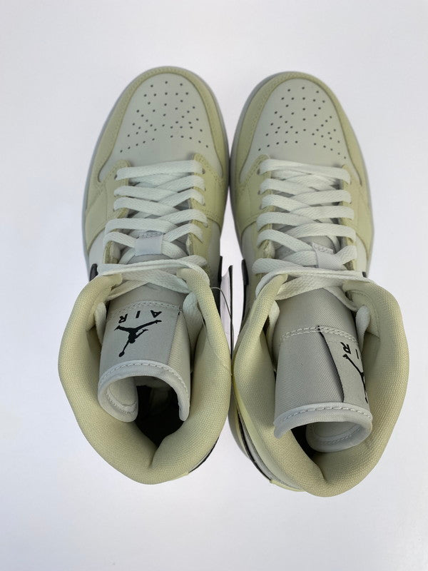 【中古品】【メンズ】 NIKE ナイキ WMNS AIR JORDAN 1 MID BQ6472‐121 ウィメンズ エア ジョーダン 1 スニーカー 靴 160-250804-yn-11-min サイズ：25.5cm US8.5 カラー：COCONUT MILK/BLACK 万代Net店