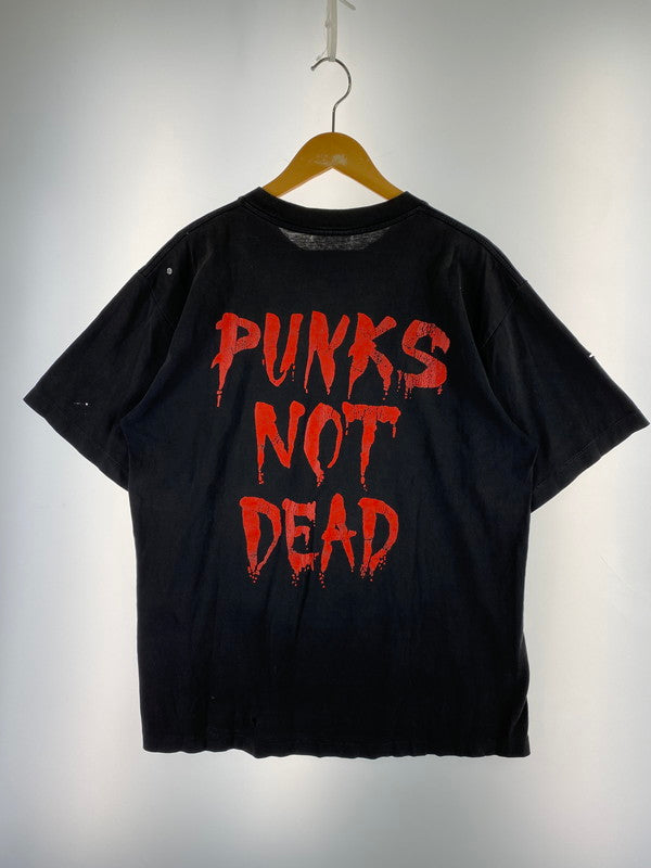 【現状渡し品】【メンズ】 THE EXPLOITED ザ・エクスプロイテッド 90’S HEAT THE BASTARDS TEE 90年代 プリント Ｔシャツ メンズ トップス 半袖 146-250804-em-41-min カラー：ブラック 万代Net店