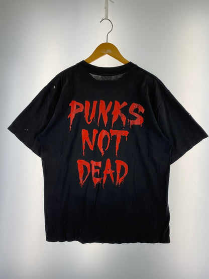 【現状渡し品】【メンズ】 THE EXPLOITED ザ・エクスプロイテッド 90’S HEAT THE BASTARDS TEE 90年代 プリント Ｔシャツ メンズ トップス 半袖 146-250804-em-41-min カラー：ブラック 万代Net店