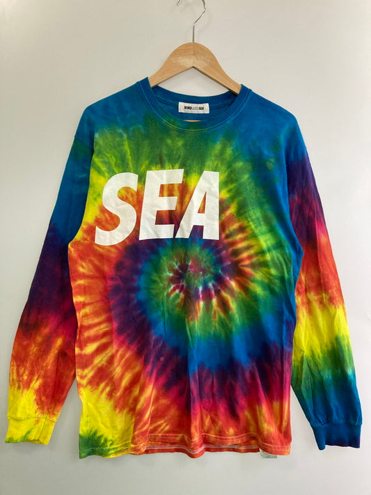 【中古品】【メンズ】 WIND AND SEA ウィンダンシー タイダイ LS TEE 長袖 Ｔシャツ メンズ トップス タイダイ染 142-250804-em-11-min サイズ：M カラー：マルチカラー 万代Net店