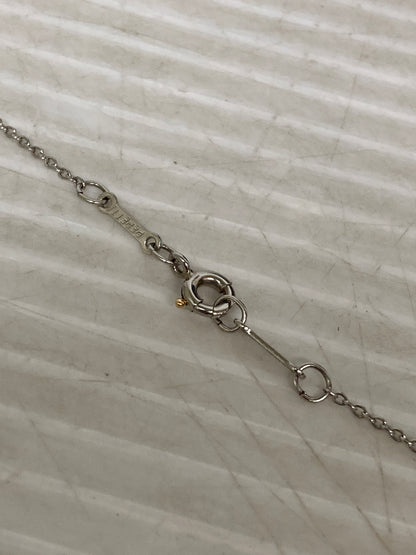 【中古品】【レディース】 TIFFANY&Co. ティファニー エルサ・ペレッティ オープンハート ペンダント ダイヤモンド PT950 ネックレス アクセサリー 182-250808-yn-10-min カラー：シルバー 万代Net店