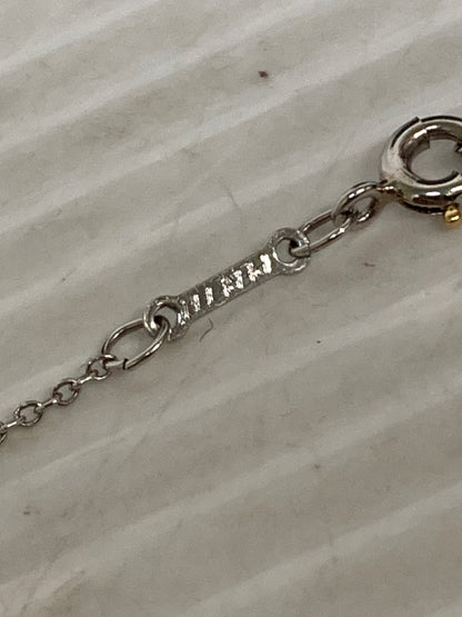 【中古品】【レディース】 TIFFANY&Co. ティファニー エルサ・ペレッティ オープンハート ペンダント ダイヤモンド PT950 ネックレス アクセサリー 182-250808-yn-10-min カラー：シルバー 万代Net店