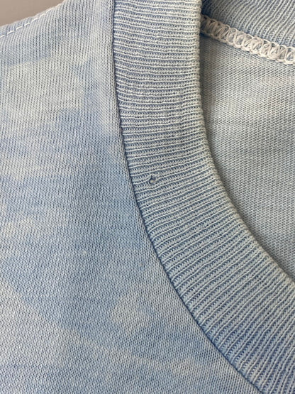 【現状渡し品】【メンズ】 TOWNCRAFT タウンクラフト 70'S MASH PRINT TEE 70年代 マッシュプリント Ｔシャツ トップス 146-250805-jt-13-min サイズ：M カラー：ライトブルー 万代Net店