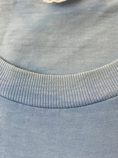 【現状渡し品】【メンズ】 TOWNCRAFT タウンクラフト 70'S MASH PRINT TEE 70年代 マッシュプリント Ｔシャツ トップス 146-250805-jt-13-min サイズ：M カラー：ライトブルー 万代Net店