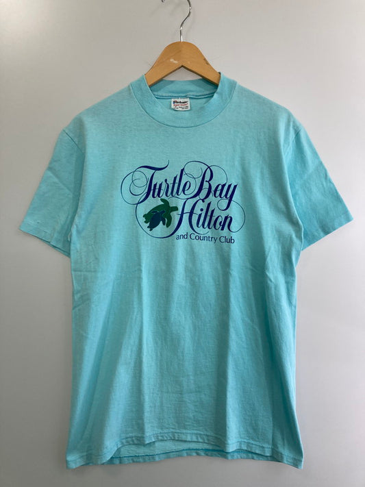 【中古品】【メンズ】 STEDMAN ステッドマン TURTLE BAY HILTON PRINT TEE タートルベイ・ヒルトン プリント Tシャツ トップス メンズ 半袖 146-250804-em-04-min サイズ：M カラー：ライトブルー 万代Net店