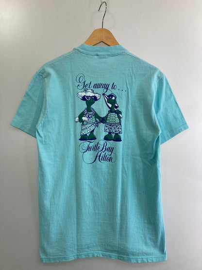 【中古品】【メンズ】 STEDMAN ステッドマン TURTLE BAY HILTON PRINT TEE タートルベイ・ヒルトン プリント Tシャツ トップス メンズ 半袖 146-250804-em-04-min サイズ：M カラー：ライトブルー 万代Net店