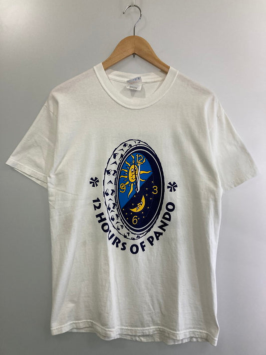 【中古品】【メンズ】 HANES ヘインズ 12 HOURS OF PANDO PRINT TEE プリント Ｔシャツ メンズ トップス 半袖 146-250804-em-16-min サイズ：M カラー：ホワイト 万代Net店