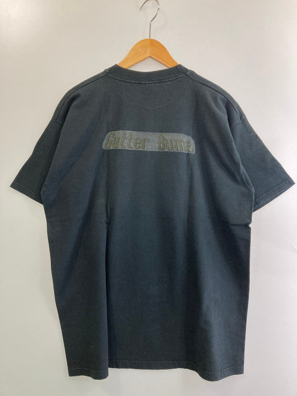 【中古品】【メンズ】 SHURE シュアー PRINT TEE プリント Tシャツ トップス メンズ 半袖 146-250804-em-03-min サイズ：XL カラー：ブラック 万代Net店
