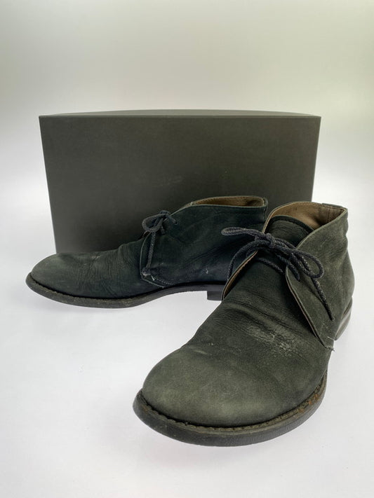 【現状渡し品】【メンズ】 MR.OLIVE ミスターオリーブ WATER PROOF NUBUCK LEATHER CHUKKA BOOTS ME535 ウォータープルーフ ヌバック レザー チャッカ ブーツ 靴 164-250807-jt-08-min サイズ：US 9 1/2 カラー：ブラック 万代Net店