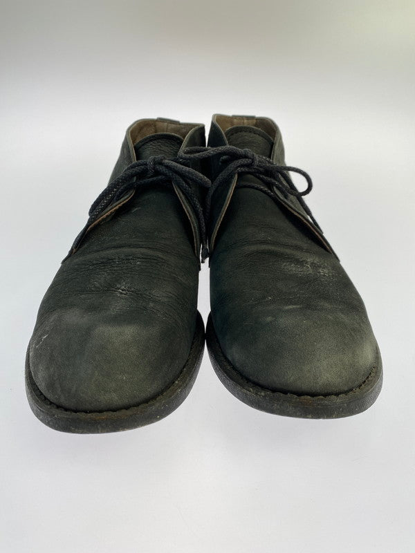 【現状渡し品】【メンズ】 MR.OLIVE ミスターオリーブ WATER PROOF NUBUCK LEATHER CHUKKA BOOTS ME535 ウォータープルーフ ヌバック レザー チャッカ ブーツ 靴 164-250807-jt-08-min サイズ：US 9 1/2 カラー：ブラック 万代Net店