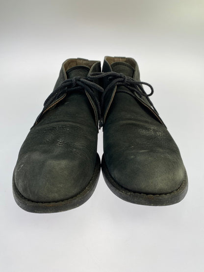 【現状渡し品】【メンズ】 MR.OLIVE ミスターオリーブ WATER PROOF NUBUCK LEATHER CHUKKA BOOTS ME535 ウォータープルーフ ヌバック レザー チャッカ ブーツ 靴 164-250807-jt-08-min サイズ：US 9 1/2 カラー：ブラック 万代Net店