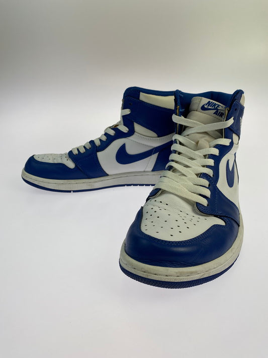 【中古品】【メンズ】 NIKE ナイキ AIR JORDAN 1 RETRO HIGH 555088-127 エアジョーダン 1 レトロ ハイ スニーカー 靴 160-250806-yn-18-min サイズ：28.0cm US10 カラー：WHITE/STORMBLUE 万代Net店