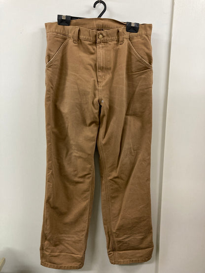 【現状渡し品】【メンズ】 Carhartt カーハート SINGLE KNEE PANT シングルニーパンツ ボトムス 153-250806-yn-01-min サイズ：32×32 カラー：ブラウン系 万代Net店