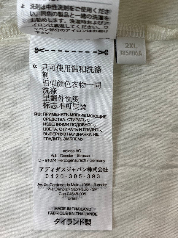 【中古品】【メンズ】 Y-3 ワイスリー 3S SS TEE HZ8871 3ストライプ 半袖Ｔシャツ トップス 140-250805-jt-15-min サイズ：2XL カラー：ホワイト 万代Net店