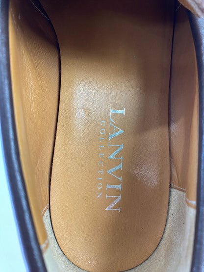 【中古品】【メンズ】 LANVIN ランバン ホースビット ローファー 靴 165-250807-jt-11-min サイズ：6 1/2 カラー：ブラウン 万代Net店
