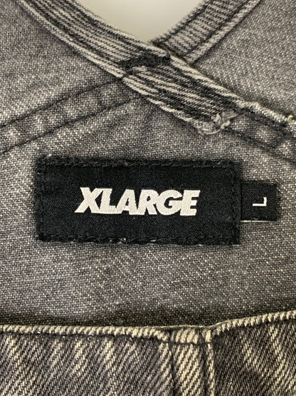 【中古品】【メンズ】 XLARGE エクストララージ × LEE リー オーバーオール LB0424 デニム メンズ 142-251003-em-02-min サイズ：L カラー：ブラック 万代Net店