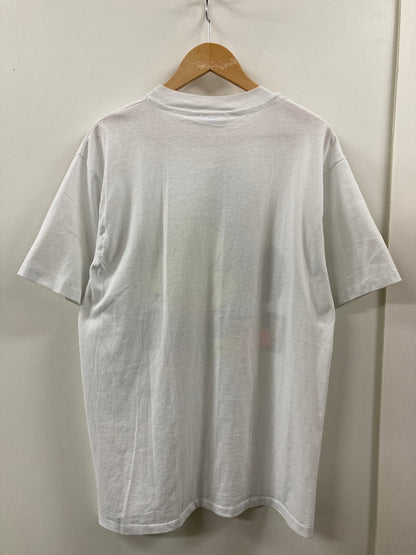 【中古品】【メンズ】 BRUNSSWICK BOWLINGWEAR ブランズウィック ボーリング ウエア 80S MICKEY BOWL PRINT TEE プリントＴシャツ トップス 146-250805-jt-31-min サイズ：L カラー：ホワイト 万代Net店