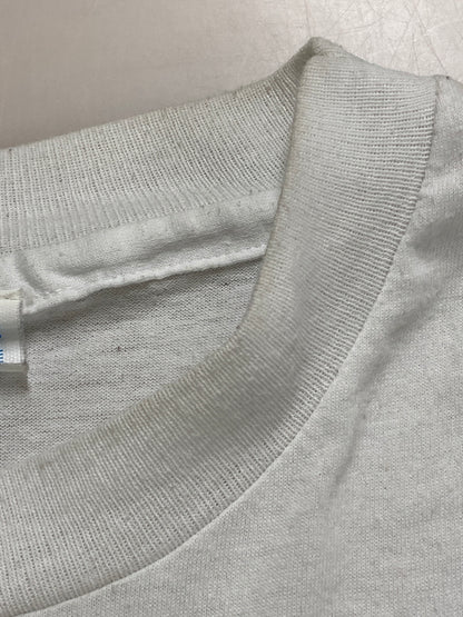 【中古品】【メンズ】 BRUNSSWICK BOWLINGWEAR ブランズウィック ボーリング ウエア 80S MICKEY BOWL PRINT TEE プリントＴシャツ トップス 146-250805-jt-31-min サイズ：L カラー：ホワイト 万代Net店