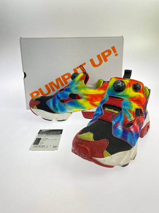 【中古品】【レディース】 Reebok リーボック ×X-LARGE エクストララージ INSTAPUMP FURY OG FY3069 インスタポンプフューリー スニーカー 靴 167-250807-jt-13-min サイズ：US 6 24.0cm カラー：BLACK/HYPGRN/RBERED 万代Net店