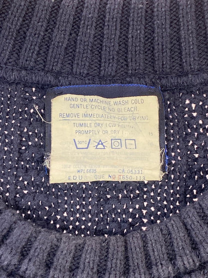 【中古品】【メンズ】 WOOLRICH ウールリッチ 80's KNIT 80年代 USA製 ニット トップス 146-250809-yn-28-min サイズ：XL カラー：ネイビー 万代Net店