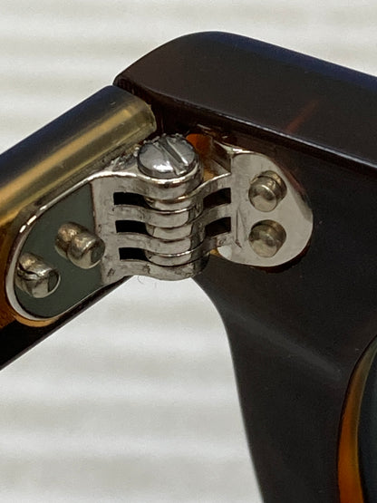 【中古品】【メンズ/レディース】 LESCA COL.0030 PICA SUNGLASSES レスカ ピカ サングラス アイウェア 203-250808-yn-04-min サイズ：44-26 カラー：フレーム：ネイビー/ブラウン 万代Net店