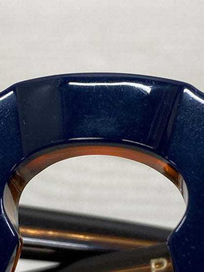 【中古品】【メンズ/レディース】 LESCA COL.0030 PICA SUNGLASSES レスカ ピカ サングラス アイウェア 203-250808-yn-04-min サイズ：44-26 カラー：フレーム：ネイビー/ブラウン 万代Net店