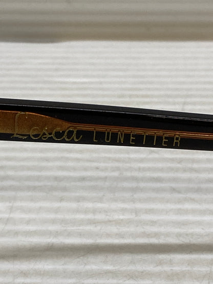 【中古品】【メンズ/レディース】 LESCA COL.0030 PICA SUNGLASSES レスカ ピカ サングラス アイウェア 203-250808-yn-04-min サイズ：44-26 カラー：フレーム：ネイビー/ブラウン 万代Net店