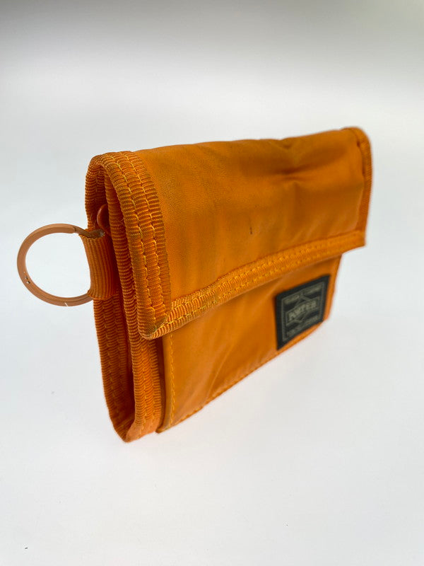 【中古品】【メンズ/レディース】 PORTER ポーター 555-0640 CAPSULE WALLET ウォレット 財布 200-250821-ks-17-min カラー：オレンジ 万代Net店