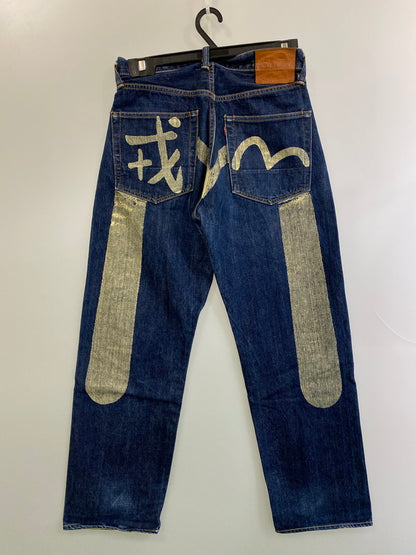【中古品】【メンズ】 EVISU エヴィス DENIM PANTS LOT2001 ビッグカモメデニムパンツ ボトムス 156-250809-yn-09-min サイズ：30×35 カラー：インディゴ 万代Net店