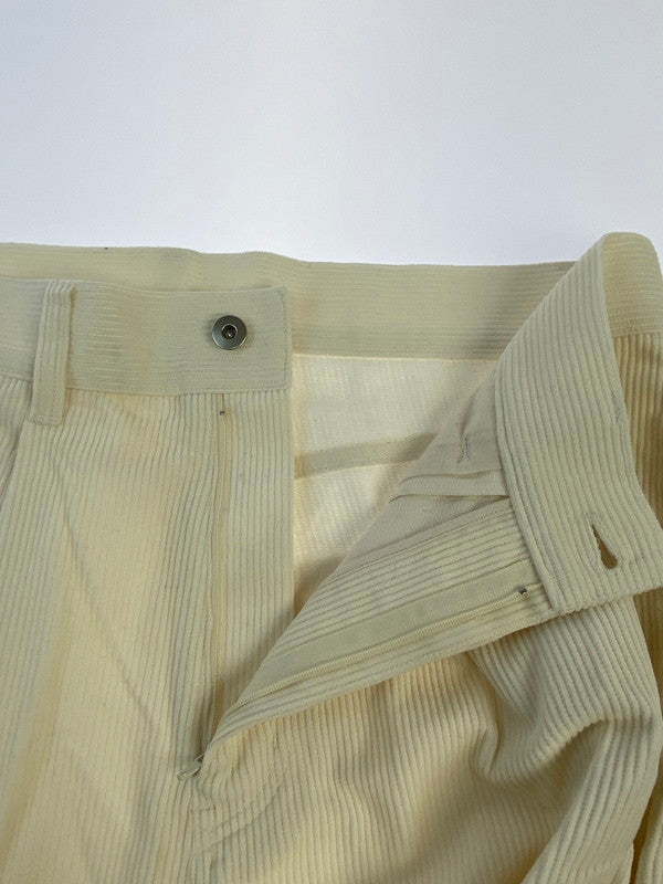 【中古品】【メンズ】 VICTIM&CO. CORDUROY BAGGY SLACKS VTM-23-P-105 ヴィクティム コーデュロイ バギー スラックス パンツ ボトムス 151-250809-yn-31-min サイズ：XL カラー：アイボリー 万代Net店