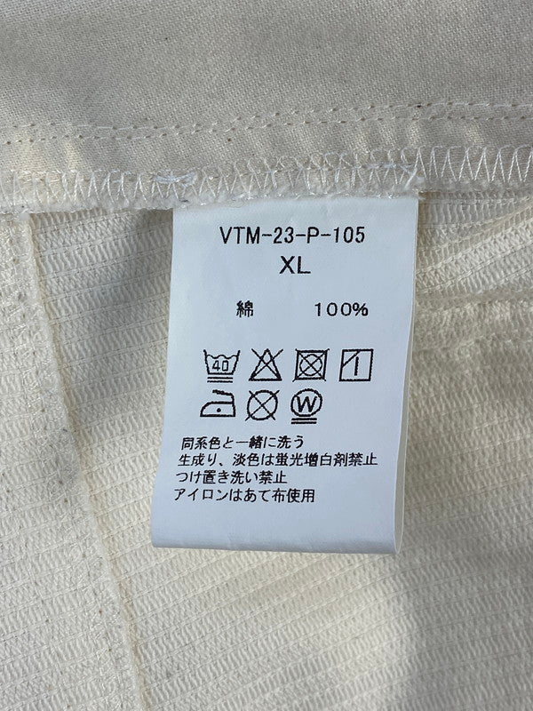 【中古品】【メンズ】 VICTIM&CO. CORDUROY BAGGY SLACKS VTM-23-P-105 ヴィクティム コーデュロイ バギー スラックス パンツ ボトムス 151-250809-yn-31-min サイズ：XL カラー：アイボリー 万代Net店