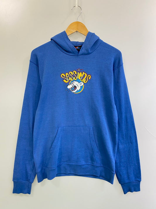 【中古品】【メンズ】 SESSIONS SKATEBOARDS セッションズ スケートボード 80-90年代 HOODIEフーディ パーカー トップス 146-250807-jt-26-min カラー：ブルー 万代Net店
