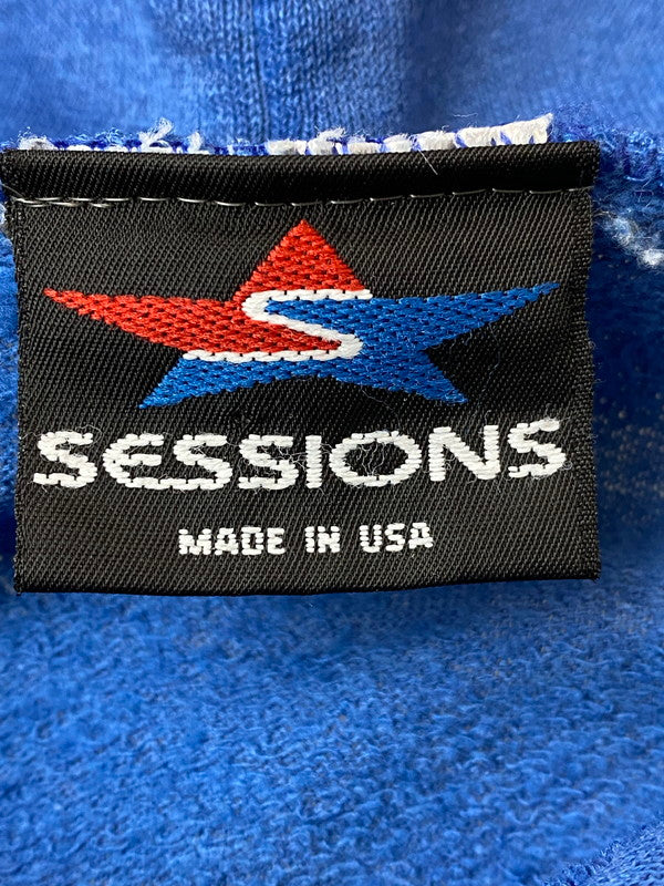 【中古品】【メンズ】 SESSIONS SKATEBOARDS セッションズ スケートボード 80-90年代 HOODIEフーディ パーカー トップス 146-250807-jt-26-min カラー：ブルー 万代Net店