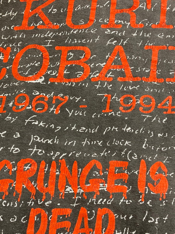 【現状渡し品】【メンズ】 NIRVANA ニルヴァーナ 00S GRUNGE IS DEAD BOOTLEG TEE ショートスリーブ 146-250817-AS-9-min カラー：グレー 万代Net店