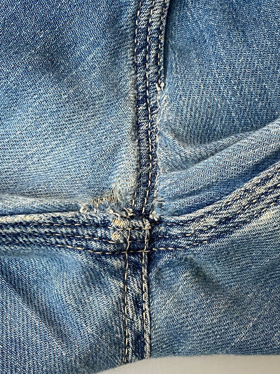 【現状渡し品】【メンズ】 HYSTERIC GLAMOUR ヒステリックグラマー 初期タグ OVERALL オーバーオール デニム ボトムス ワッペン オールインワン つなぎ 151-251029-em-34-min サイズ：FREE カラー：インディゴブルー 万代Net店