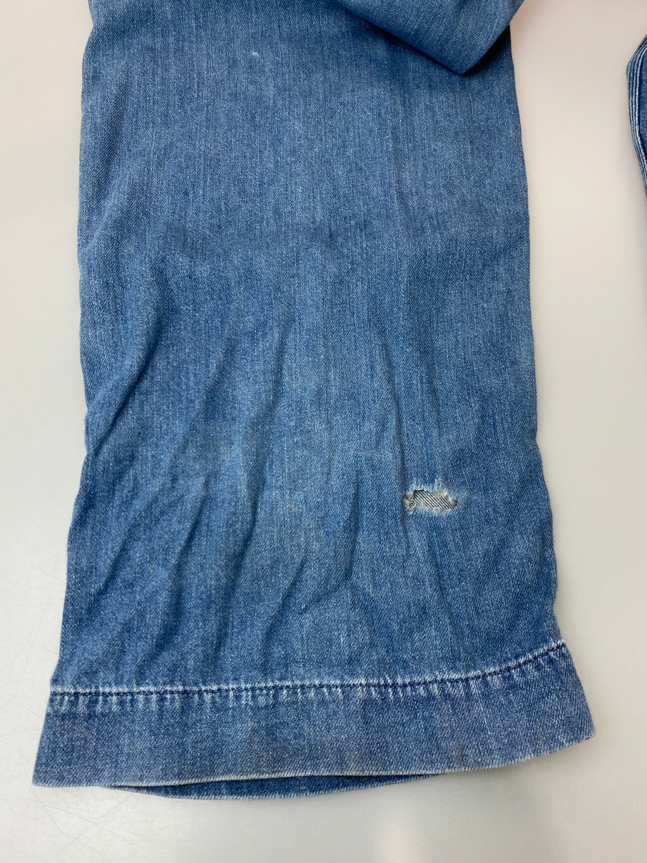 【現状渡し品】【メンズ】 HYSTERIC GLAMOUR ヒステリックグラマー 初期タグ OVERALL オーバーオール デニム ボトムス ワッペン オールインワン つなぎ 151-251029-em-34-min サイズ：FREE カラー：インディゴブルー 万代Net店