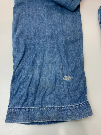 【現状渡し品】【メンズ】 HYSTERIC GLAMOUR ヒステリックグラマー 初期タグ OVERALL オーバーオール デニム ボトムス ワッペン オールインワン つなぎ 151-251029-em-34-min サイズ：FREE カラー：インディゴブルー 万代Net店