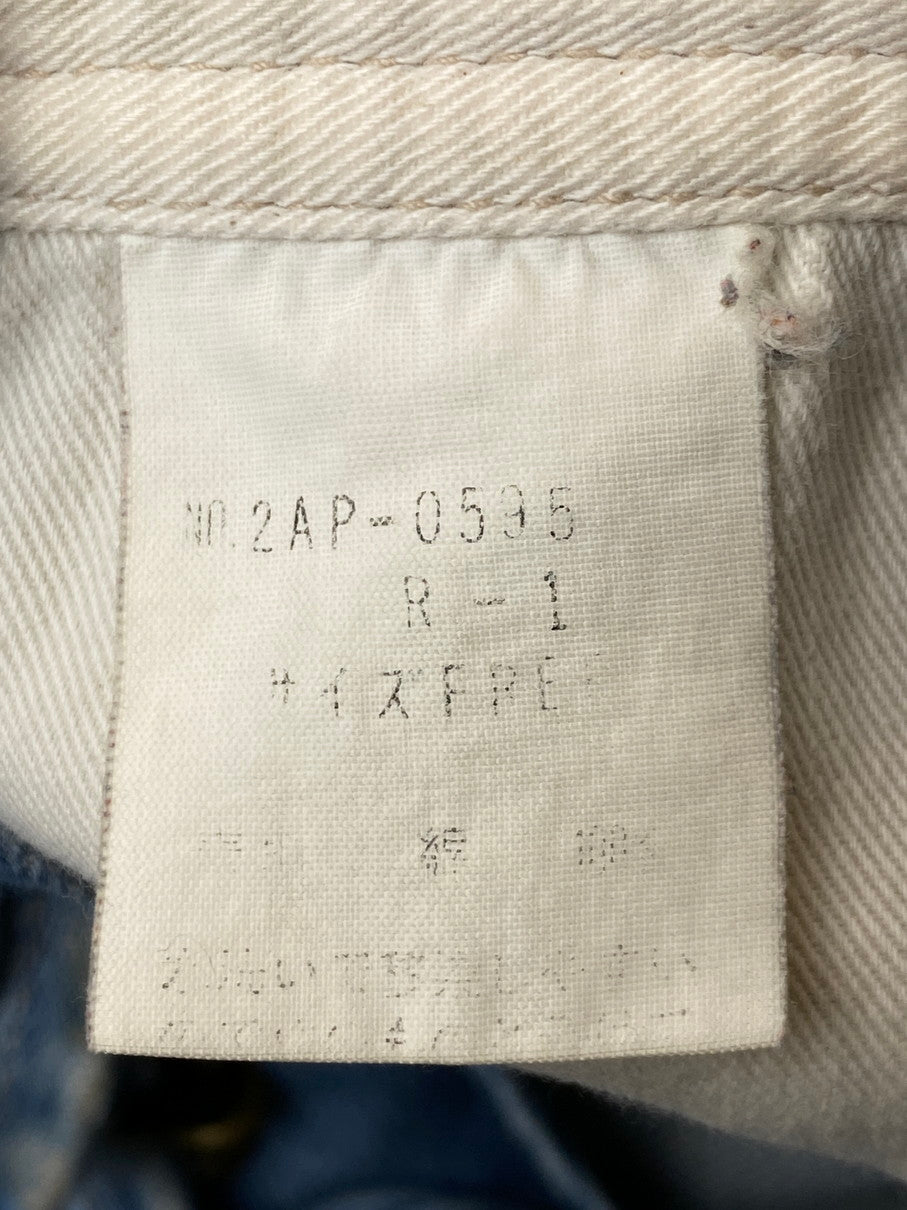 【現状渡し品】【メンズ】 HYSTERIC GLAMOUR ヒステリックグラマー 初期タグ OVERALL オーバーオール デニム ボトムス ワッペン オールインワン つなぎ 151-251029-em-34-min サイズ：FREE カラー：インディゴブルー 万代Net店