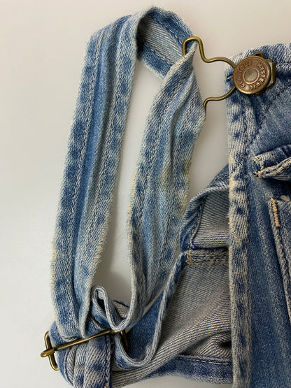 【現状渡し品】【メンズ】 HYSTERIC GLAMOUR ヒステリックグラマー 初期タグ OVERALL オーバーオール デニム ボトムス ワッペン オールインワン つなぎ 151-251029-em-34-min サイズ：FREE カラー：インディゴブルー 万代Net店