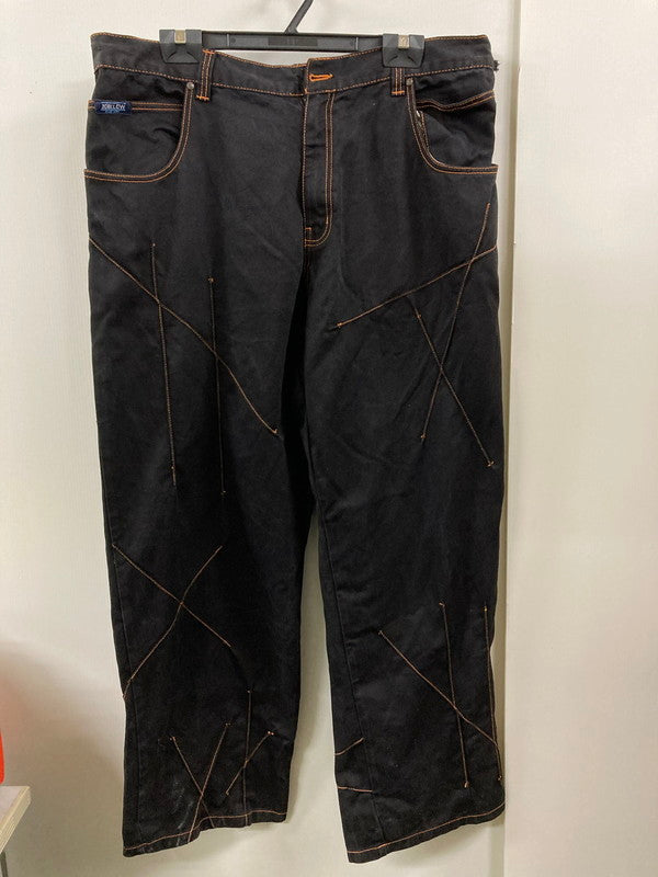 【現状渡し品】【メンズ】 30 DEGREES BELOW PRO-TEC BLACK DENIM PANTS デニムパンツ ボトムス 157-250817-AS-19-min サイズ：42 カラー：ブラック/オレンジ 万代Net店