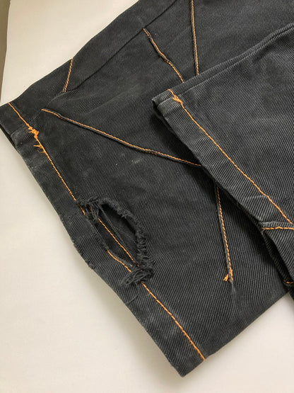 【現状渡し品】【メンズ】 30 DEGREES BELOW PRO-TEC BLACK DENIM PANTS デニムパンツ ボトムス 157-250817-AS-19-min サイズ：42 カラー：ブラック/オレンジ 万代Net店