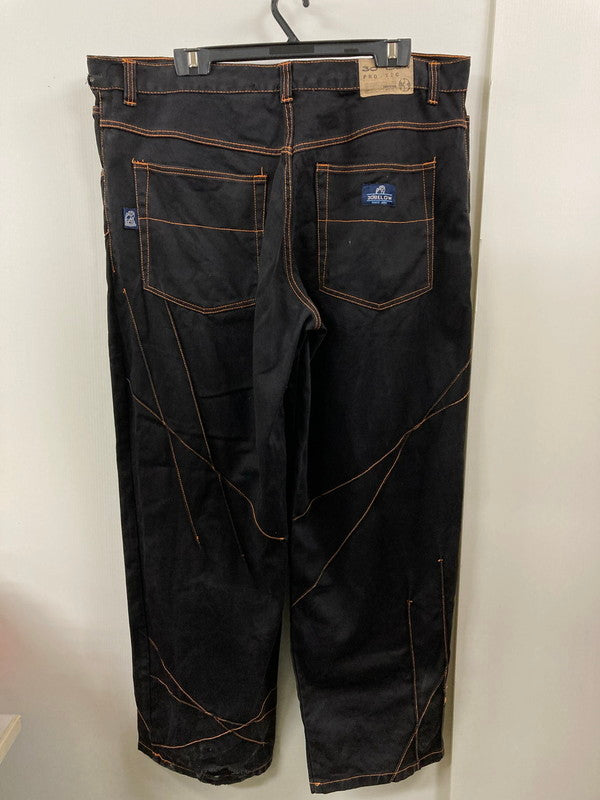 【現状渡し品】【メンズ】 30 DEGREES BELOW PRO-TEC BLACK DENIM PANTS デニムパンツ ボトムス 157-250817-AS-19-min サイズ：42 カラー：ブラック/オレンジ 万代Net店