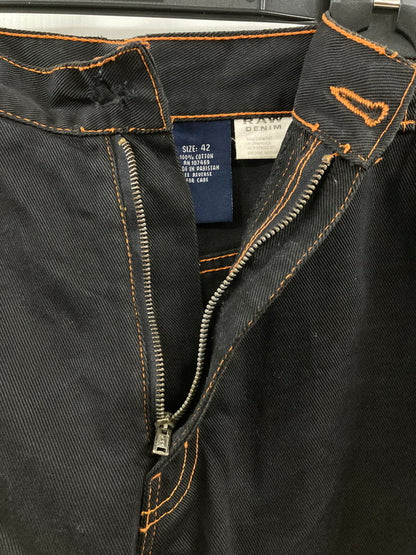 【現状渡し品】【メンズ】 30 DEGREES BELOW PRO-TEC BLACK DENIM PANTS デニムパンツ ボトムス 157-250817-AS-19-min サイズ：42 カラー：ブラック/オレンジ 万代Net店